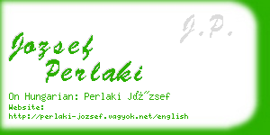 jozsef perlaki business card